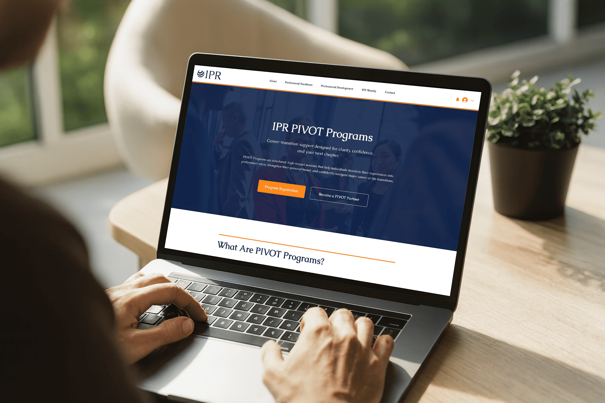 IPR Platform homepage design